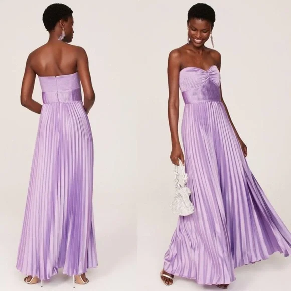 Amur Stef pleated purple gown 6/8 - Picture 1 of 9
